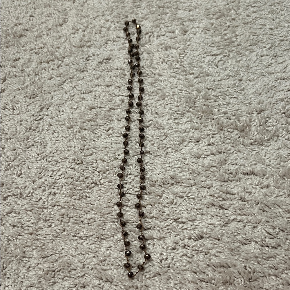Elegant Silver Beaded Necklace